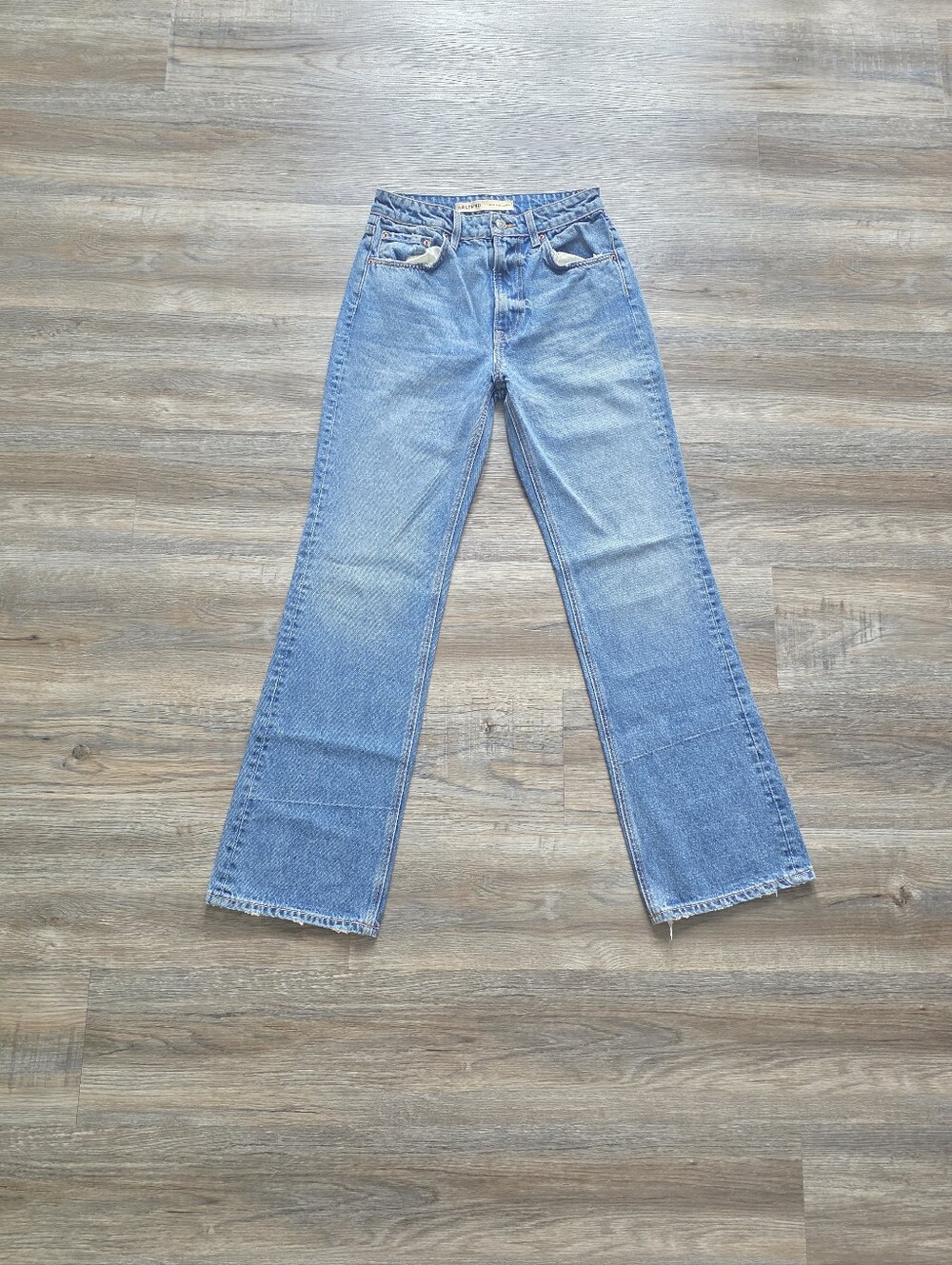 GRLFRND The Bella Women's Blue Low Rise Boyfriend Jeans Size 26/31